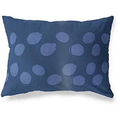 Bonamaison dekorativt kuddöverdrag blå, överdrag till prydnadskudde, heminredning örngott för vardagsrum, soffa, sovrum, storlek: 35 x 50 cm – designad och tillverkad i Turkiet Bonamaison dekorativt kuddöverdrag blå, överdrag till prydnadskudde, heminredning örngott för vardagsrum, soffa, sovrum, storlek: 35 x 50 cm – designad och tillverkad i Turkiet