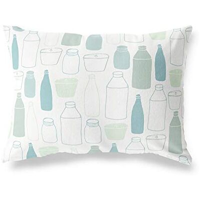Bonamaison dekorativt kuddöverdrag, slumpmässigt mönster prydnadskuddöverdrag, heminredning örngott för vardagsrum, soffa, sovrum, storlek: 45 x 60 cm – designad och tillverkad i Turkiet Bonamaison dekorativt kuddöverdrag, slumpmässigt mönster prydnadskuddöverdrag, heminredning örngott för vardagsrum, soffa, sovrum, storlek: 45 x 60 cm – designad och tillverkad i Turkiet