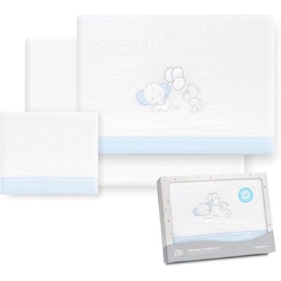 Interbaby Sänglakan set för vagn 40 x 80 cm, baby vinterlakan korallväv elefanthjärtmodell ballong inklusive lakan + lakan + örngott Interbaby Sänglakan set för vagn 40 x 80 cm, baby vinterlakan korallväv elefanthjärtmodell ballong inklusive lakan + lakan + örngott