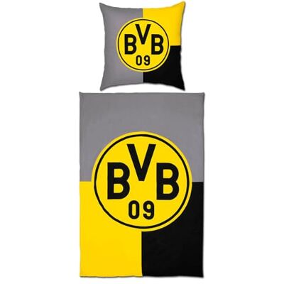 Dortmund Borussia unisex – vuxen BVB vändbara sängkläder svart/gul 135 x 200 cm sängkläder, flerfärgad Dortmund Borussia unisex – vuxen BVB vändbara sängkläder svart/gul 135 x 200 cm sängkläder, flerfärgad