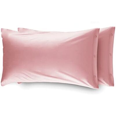 BIANCHERIAWEB VIT WEB Par Mjuka Flanell örngott 52x82, Enfärgad Rosa BIANCHERIAWEB VIT WEB Par Mjuka Flanell örngott 52x82, Enfärgad Rosa
