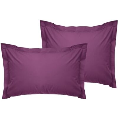Nuit Des Rêves Lyxigt Oxford örngott set (2 stycken), lila, 80 x 80 5 cm 100% bomull ranforce, 155 trådkvantitet Envelope Closure, maskintvättbar vid 30 °C Nuit Des Rêves Lyxigt Oxford örngott set (2 stycken), lila, 80 x 80 5 cm 100% bomull ranforce, 155 trådkvantitet Envelope Closure, maskintvättbar vid 30 °C