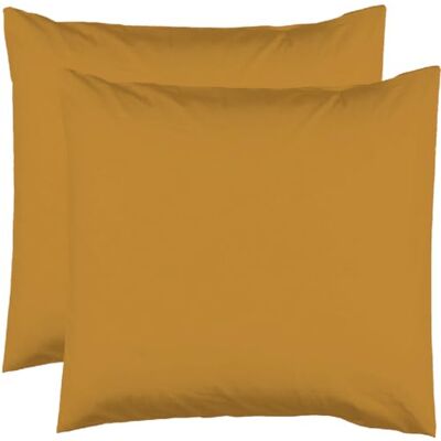 Le linge de Jules 2 örngott 63 x 63 cm saffran 100% bomull, 57 trådar Le linge de Jules 2 örngott 63 x 63 cm saffran 100% bomull, 57 trådar