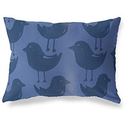 Bonamaison dekorativt kuddöverdrag, blå prydnadskuddöverdrag, heminredning örngott för vardagsrum, soffa, sovrum, storlek: 45 x 60 cm – designad och tillverkad i Turkiet Bonamaison dekorativt kuddöverdrag, blå prydnadskuddöverdrag, heminredning örngott för vardagsrum, soffa, sovrum, storlek: 45 x 60 cm – designad och tillverkad i Turkiet