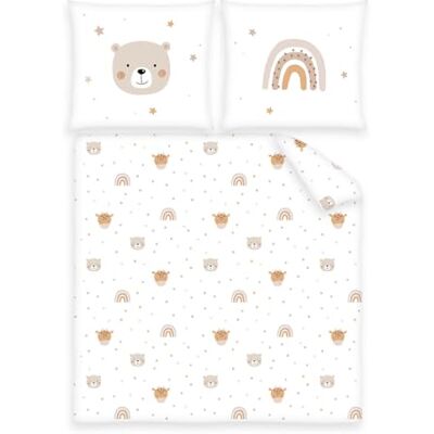Herding babybest sängkläder för barnsäng och barnvagn Little Friends, örngott ca 35x40cm, påslakan ca 80x80cm, med hotellslag, 100% bomull Herding babybest sängkläder för barnsäng och barnvagn Little Friends, örngott ca 35x40cm, påslakan ca 80x80cm, med hotellslag, 100% bomull