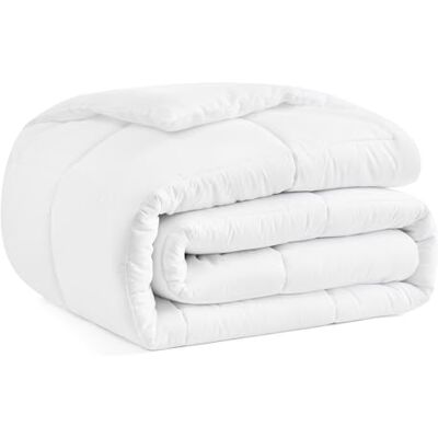 CASUAL LIVING 32613 King Size täcke täcke infoga quiltad maskintvättbar hela säsongen ner alternativ hem och hotellstil lyx premium sängkläder täcke, kung 259 x 228 cm, vit CASUAL LIVING 32613 King Size täcke täcke infoga quiltad maskintvättbar hela säsongen ner alternativ hem och hotellstil lyx premium sängkläder täcke, kung 259 x 228 cm, vit