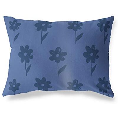 Bonamaison dekorativt kuddöverdrag, blå prydnadskuddöverdrag, heminredning örngott för vardagsrum, soffa, sovrum, storlek: 45 x 60 cm – designad och tillverkad i Turkiet Bonamaison dekorativt kuddöverdrag, blå prydnadskuddöverdrag, heminredning örngott för vardagsrum, soffa, sovrum, storlek: 45 x 60 cm – designad och tillverkad i Turkiet
