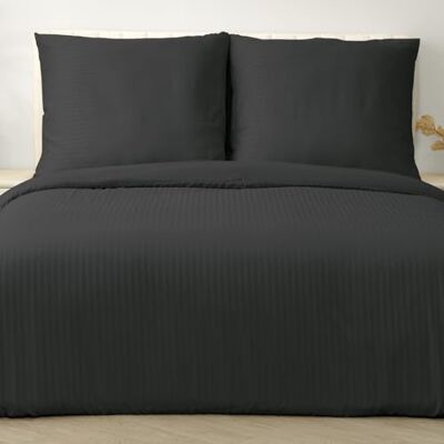 Good Nite sängkläder set 240 x 220 svart randig mikrofiber sängkläder påslakan 240 x 220 cm 2 örngott 80 x 80 cm sängkläder med dragkedja (svart, 240 x 220 cm 80 x 80 cm x 2) Good Nite sängkläder set 240 x 220 svart randig mikrofiber sängkläder påslakan 240 x 220 cm 2 örngott 80 x 80 cm sängkläder med dragkedja (svart, 240 x 220 cm 80 x 80 cm x 2)