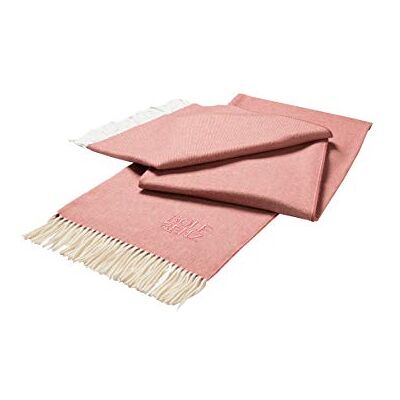 Rolf Benz Plaid, 50% ull 50% polyakryl rosa 200 x 240 cm Rolf Benz Plaid, 50% ull 50% polyakryl rosa 200 x 240 cm