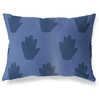 Bonamaison dekorativt kuddöverdrag, blå prydnadskuddöverdrag, heminredning örngott för vardagsrum, soffa, sovrum, storlek: 45 x 60 cm – designad och tillverkad i Turkiet Bonamaison dekorativt kuddöverdrag, blå prydnadskuddöverdrag, heminredning örngott för vardagsrum, soffa, sovrum, storlek: 45 x 60 cm – designad och tillverkad i Turkiet