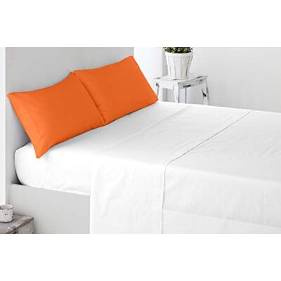 Miracle Home Örngott mjukt och bekvämt, tvådelat, bomull, 50% polyester, orange, 150 cm säng Miracle Home Örngott mjukt och bekvämt, tvådelat, bomull, 50% polyester, orange, 150 cm säng