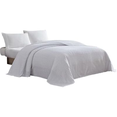 Beatrice Home Fashions Beatrice hem mode kanal Chenille överkast, tvilling, vit Beatrice Home Fashions Beatrice hem mode kanal Chenille överkast, tvilling, vit