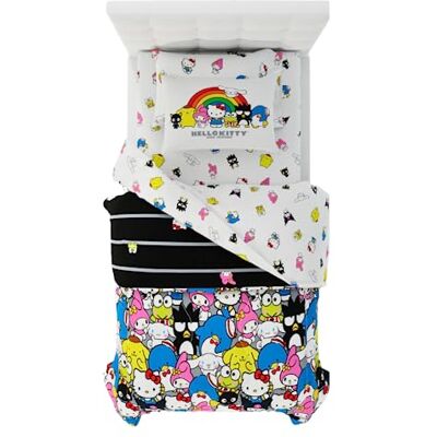 Franco samlarobjekt Sanrio Hello Kitty & Friends sängkläder 5 delar supermjukt täcke och lakanset med örngott, tvilling, (100% officiell licensierad produkt) Franco samlarobjekt Sanrio Hello Kitty & Friends sängkläder 5 delar supermjukt täcke och lakanset med örngott, tvilling, (100% officiell licensierad produkt)