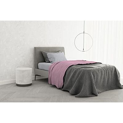 Italian Bed Linen Komplett säng 100% TRENDY CHIC bomull, Enkel, Rosa Italian Bed Linen Komplett säng 100% TRENDY CHIC bomull, Enkel, Rosa