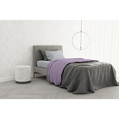 Italian Bed Linen Komplett säng 100% TRENDY CHIC bomull, Enkel, Lila Italian Bed Linen Komplett säng 100% TRENDY CHIC bomull, Enkel, Lila