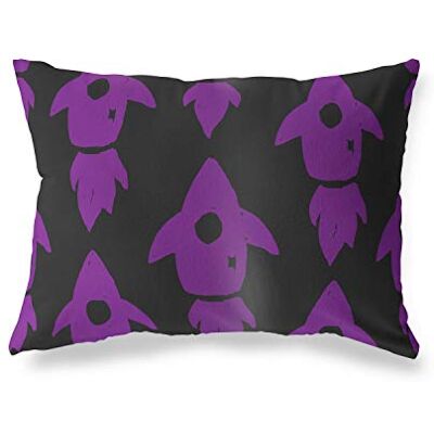 Bonamaison dekorativt kuddöverdrag, lila svart prydnadskuddöverdrag, heminredning örngott för vardagsrum, soffa, sovrum, storlek: 45 x 60 cm Designad och tillverkad i Turkiet Bonamaison dekorativt kuddöverdrag, lila svart prydnadskuddöverdrag, heminredning örngott för vardagsrum, soffa, sovrum, storlek: 45 x 60 cm Designad och tillverkad i Turkiet
