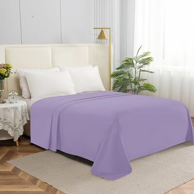 Elegant Comfort Elegant komfort premium hotellkvalitet 1-delat lakan, lyxig och mjukaste 1 500 trådtäthet egyptisk kvalitet sängkläder lakan, skrynkelfri, fläck- och blekningsbeständig, California King, lila Elegant Comfort Elegant komfort premium hotellkvalitet 1-delat lakan, lyxig och mjukaste 1 500 trådtäthet egyptisk kvalitet sängkläder lakan, skrynkelfri, fläck- och blekningsbeständig, California King, lila