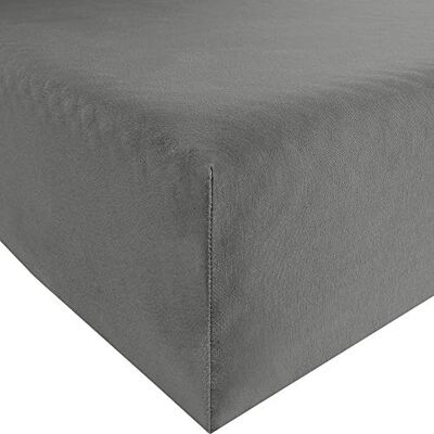 Bassetti Spännlakan 764 grå bomull/elastan, mått: 140 cm x 200 cm, 160 cm x 220 cm, 9266290 Bassetti Spännlakan 764 grå bomull/elastan, mått: 140 cm x 200 cm, 160 cm x 220 cm, 9266290