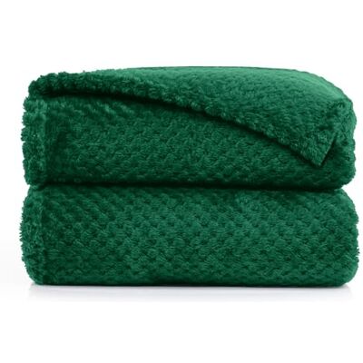 DecoKing gosig filt 220 x 240 cm, flaskgrön filt, mikrofiber, levande filt, överkast, fleece, mjuk, mjuk, gosig, skandinavisk stil, grön, mörkgrön, Henry DecoKing gosig filt 220 x 240 cm, flaskgrön filt, mikrofiber, levande filt, överkast, fleece, mjuk, mjuk, gosig, skandinavisk stil, grön, mörkgrön, Henry