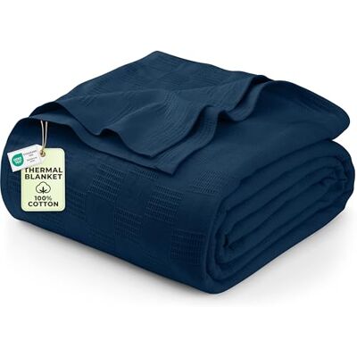 Utopia Bedding Utopia sängkläder bomull king filt – marinblå – 108 x 90 tum – 350 GSM mjuk andningsbar filt Utopia Bedding Utopia sängkläder bomull king filt – marinblå – 108 x 90 tum – 350 GSM mjuk andningsbar filt