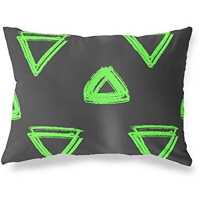 Bonamaison dekorativt kuddöverdrag, neongrön rök prydnadskuddöverdrag, hem dekorativa örngott för vardagsrum, soffa, sovrum, storlek: 45 x 60 cm Designad och tillverkad i Turkiet Bonamaison dekorativt kuddöverdrag, neongrön rök prydnadskuddöverdrag, hem dekorativa örngott för vardagsrum, soffa, sovrum, storlek: 45 x 60 cm Designad och tillverkad i Turkiet