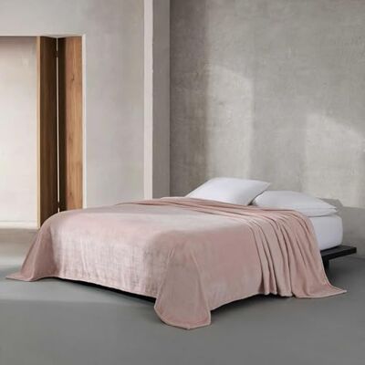 Calvin King Blanket, Soft Plush Bedding, Medium Weight Bed Blanket (Core Plush Light Pink, King) Calvin King Blanket, Soft Plush Bedding, Medium Weight Bed Blanket (Core Plush Light Pink, King)