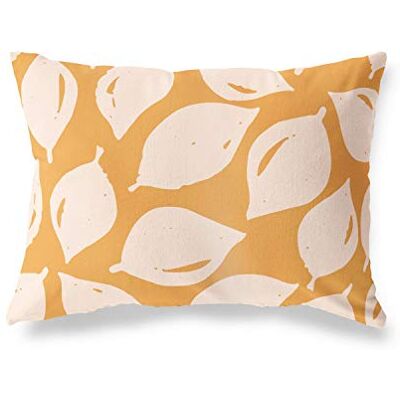 Bonamaison dekorativt kuddöverdrag, orange-Off vit prydnadskudde, heminredning örngott för vardagsrum, soffa, sovrum, storlek: 45 x 60 cm designad och tillverkad i Turkiet Bonamaison dekorativt kuddöverdrag, orange-Off vit prydnadskudde, heminredning örngott för vardagsrum, soffa, sovrum, storlek: 45 x 60 cm designad och tillverkad i Turkiet
