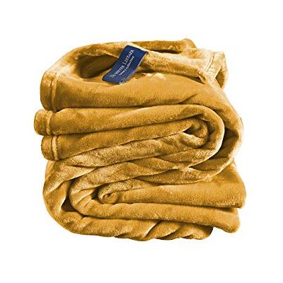 De Witte Lietaer Cosy Ultra Soft filt, polyester, gul, 150 x 200 cm De Witte Lietaer Cosy Ultra Soft filt, polyester, gul, 150 x 200 cm