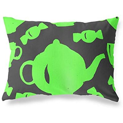 Bonamaison dekorativt kuddöverdrag, neongrön rök prydnadskuddöverdrag, hem dekorativa örngott för vardagsrum, soffa, sovrum, storlek: 45 x 60 cm Designad och tillverkad i Turkiet Bonamaison dekorativt kuddöverdrag, neongrön rök prydnadskuddöverdrag, hem dekorativa örngott för vardagsrum, soffa, sovrum, storlek: 45 x 60 cm Designad och tillverkad i Turkiet