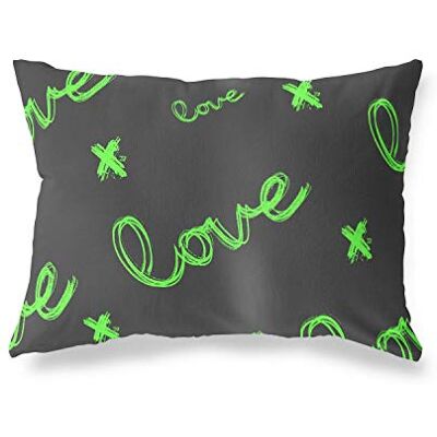 Bonamaison dekorativt kuddöverdrag, neongrön rök prydnadskuddöverdrag, hem dekorativa örngott för vardagsrum, soffa, sovrum, storlek: 45 x 60 cm Designad och tillverkad i Turkiet Bonamaison dekorativt kuddöverdrag, neongrön rök prydnadskuddöverdrag, hem dekorativa örngott för vardagsrum, soffa, sovrum, storlek: 45 x 60 cm Designad och tillverkad i Turkiet