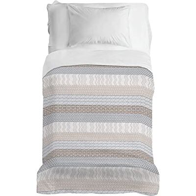 PENSIERI DELICATI Överkast 220 x 280 cm, 100% bomullspis, perfekt som dekorduk, filt spara 1 fyrkantig säng, beige, 100% tillverkad i Italien PENSIERI DELICATI Överkast 220 x 280 cm, 100% bomullspis, perfekt som dekorduk, filt spara 1 fyrkantig säng, beige, 100% tillverkad i Italien
