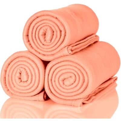 ALCLEAR 3-delar Oeko Tex fleecefiltar, färg: gammal ros, stor storlek 130 x 160 cm, över 200 g/m², sofffilt, mysig filt, picknickfilt, sofffilt ALCLEAR 3-delar Oeko Tex fleecefiltar, färg: gammal ros, stor storlek 130 x 160 cm, över 200 g/m², sofffilt, mysig filt, picknickfilt, sofffilt