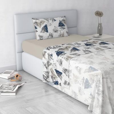 Italian Bed Linen FASHION Bäddset Tillverkad i Italien, Mikrofiber, Urban Blå, Fyrkantig och Mellanstor Italian Bed Linen FASHION Bäddset Tillverkad i Italien, Mikrofiber, Urban Blå, Fyrkantig och Mellanstor