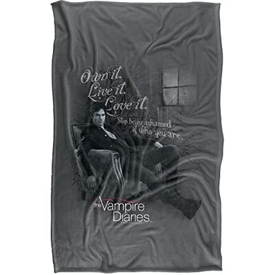 LOGOVISION Vampire Diaries Be Yourself supermjuk gosig filt med silkeslent grepp – 91 x 147 cm LOGOVISION Vampire Diaries Be Yourself supermjuk gosig filt med silkeslent grepp – 91 x 147 cm