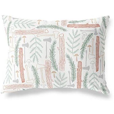 Bonamaison dekorativt kuddöverdrag, slumpmässigt mönster prydnadskuddöverdrag, heminredning örngott för vardagsrum, soffa, sovrum, storlek: 45 x 60 cm – designad och tillverkad i Turkiet Bonamaison dekorativt kuddöverdrag, slumpmässigt mönster prydnadskuddöverdrag, heminredning örngott för vardagsrum, soffa, sovrum, storlek: 45 x 60 cm – designad och tillverkad i Turkiet