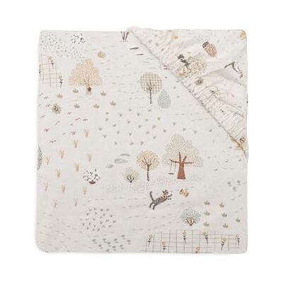 Jollein spännlakan jersey – för barnsäng – Tiny Park – 60 x 120 cm – spännlakan bomull – dra-på-lakan – Oeko-TEX certifierad Jollein spännlakan jersey – för barnsäng – Tiny Park – 60 x 120 cm – spännlakan bomull – dra-på-lakan – Oeko-TEX certifierad