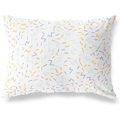 Bonamaison dekorativt kuddöverdrag, slumpmässigt mönster prydnadskuddöverdrag, heminredning örngott för vardagsrum, soffa, sovrum, storlek: 45 x 60 cm – designad och tillverkad i Turkiet Bonamaison dekorativt kuddöverdrag, slumpmässigt mönster prydnadskuddöverdrag, heminredning örngott för vardagsrum, soffa, sovrum, storlek: 45 x 60 cm – designad och tillverkad i Turkiet