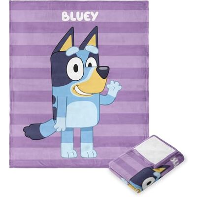 Northwest Bluey Silk Touch filt, 127 cm x 152 cm, Roll Call Bluey Northwest Bluey Silk Touch filt, 127 cm x 152 cm, Roll Call Bluey