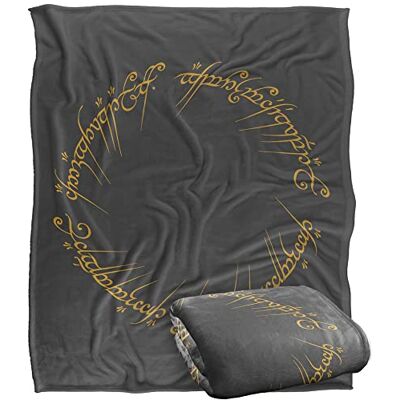 LOGOVISION LORD OF THE RINGS logotyp silkeslen touch supermjuk filt, 152 x 127 cm LOGOVISION LORD OF THE RINGS logotyp silkeslen touch supermjuk filt, 152 x 127 cm