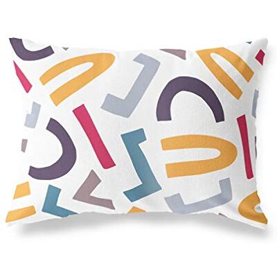 Bonamaison dekorativt kuddöverdrag slumpmässigt mönster, prydnadskuddöverdrag, heminredning örngott för vardagsrum, soffa, sovrum, storlek: 35 x 50 cm – designad och tillverkad i Turkiet Bonamaison dekorativt kuddöverdrag slumpmässigt mönster, prydnadskuddöverdrag, heminredning örngott för vardagsrum, soffa, sovrum, storlek: 35 x 50 cm – designad och tillverkad i Turkiet