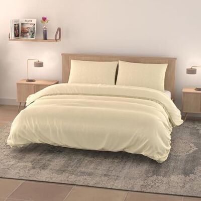 Italian Bed Linen Täckeöverdrag EVA, Water Washed, Grädde, 2 platser 250x200cm Italian Bed Linen Täckeöverdrag EVA, Water Washed, Grädde, 2 platser 250x200cm