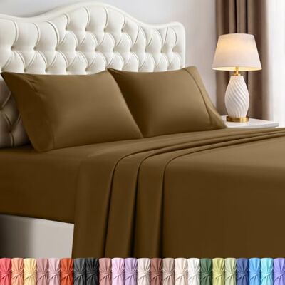 Utopia Bedding Queen sängkläder set – 4 delar sängkläder – borstad mikrofiber – krympnings- och blekningsbeständig – enkel skötsel (drottning, mocka) Utopia Bedding Queen sängkläder set – 4 delar sängkläder – borstad mikrofiber – krympnings- och blekningsbeständig – enkel skötsel (drottning, mocka)