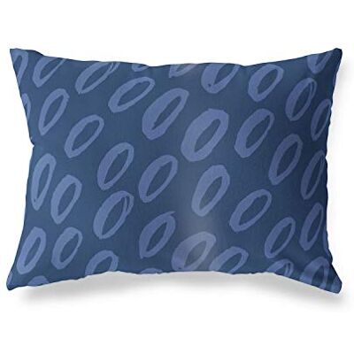 Bonamaison dekorativt kuddöverdrag blå, överdrag till prydnadskudde, heminredning örngott för vardagsrum, soffa, sovrum, storlek: 35 x 50 cm – designad och tillverkad i Turkiet Bonamaison dekorativt kuddöverdrag blå, överdrag till prydnadskudde, heminredning örngott för vardagsrum, soffa, sovrum, storlek: 35 x 50 cm – designad och tillverkad i Turkiet