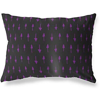 Bonamaison dekorativt kuddöverdrag, lila svart prydnadskuddöverdrag, heminredning örngott för vardagsrum, soffa, sovrum, storlek: 45 x 60 cm Designad och tillverkad i Turkiet Bonamaison dekorativt kuddöverdrag, lila svart prydnadskuddöverdrag, heminredning örngott för vardagsrum, soffa, sovrum, storlek: 45 x 60 cm Designad och tillverkad i Turkiet