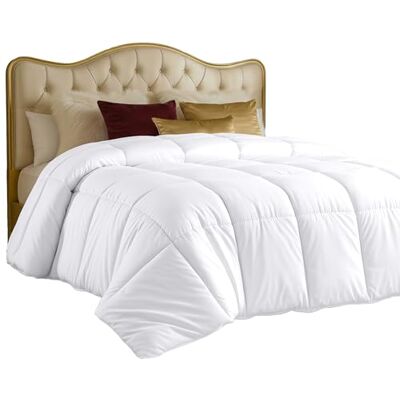 Utopia Bedding Utopia sängkläder täcke – alla årstider Kalifornien King-täcke – vit Cal King täcke – plysch silikoniserad fiberfyllning – låda sydd Utopia Bedding Utopia sängkläder täcke – alla årstider Kalifornien King-täcke – vit Cal King täcke – plysch silikoniserad fiberfyllning – låda sydd
