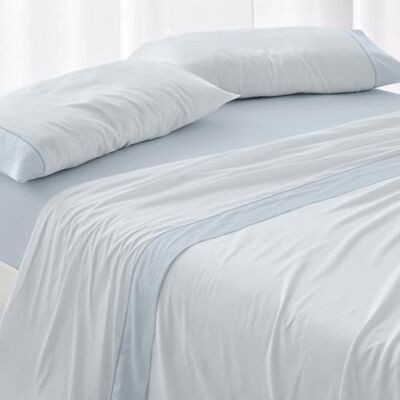 Blanco Lakanset, 80 cm säng (tillgängliga storlekar) Polyester 50% bomull 50% Lätt att stryka Design 297 ljusblå Blanco Lakanset, 80 cm säng (tillgängliga storlekar) Polyester 50% bomull 50% Lätt att stryka Design 297 ljusblå