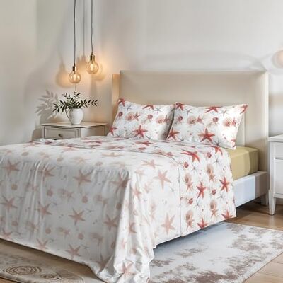 Italian Bed Linen MB HOME ITALY Fantasy" Sänglakan, sjöstjärna, dubbel Italian Bed Linen MB HOME ITALY Fantasy" Sänglakan, sjöstjärna, dubbel