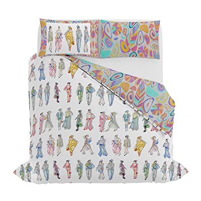 Italian Bed Linen JOLIE påslakanset med digitalt tryck, PIER, dubbel Italian Bed Linen JOLIE påslakanset med digitalt tryck, PIER, dubbel