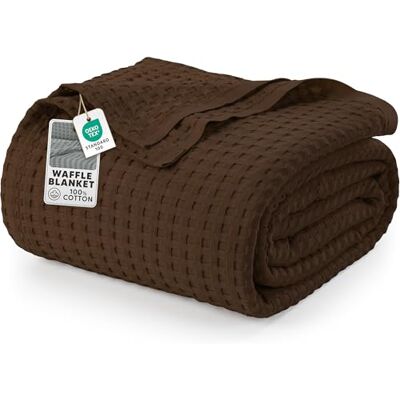Utopia Bedding Utopia Sängkläder Bomullsvåffelfilt 300 GSM (Brun -274x228 cm ), mjukt, lätt, andningsbart täcke för alla årstider. Utopia Bedding Utopia Sängkläder Bomullsvåffelfilt 300 GSM (Brun -274x228 cm ), mjukt, lätt, andningsbart täcke för alla årstider.