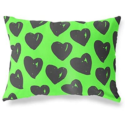 Bonamaison dekorativt kuddöverdrag, neongrön rök prydnadskuddöverdrag, hem dekorativa örngott för vardagsrum, soffa, sovrum, storlek: 45 x 60 cm Designad och tillverkad i Turkiet Bonamaison dekorativt kuddöverdrag, neongrön rök prydnadskuddöverdrag, hem dekorativa örngott för vardagsrum, soffa, sovrum, storlek: 45 x 60 cm Designad och tillverkad i Turkiet